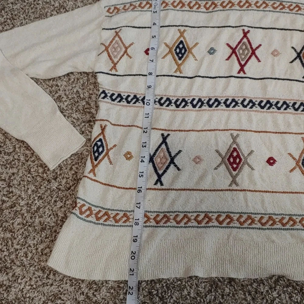 Madewell Reseda Sweater Aztec Crewneck Women's Size Small